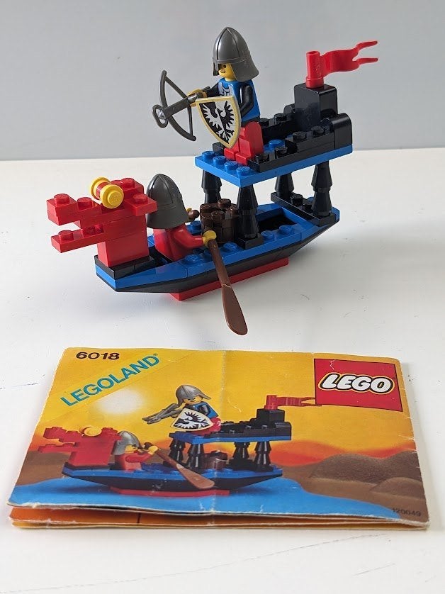 Lego 6018  Battle Dragon / Black Falcons, Gebruikt, Ophalen of Verzenden, Compleet, Castle