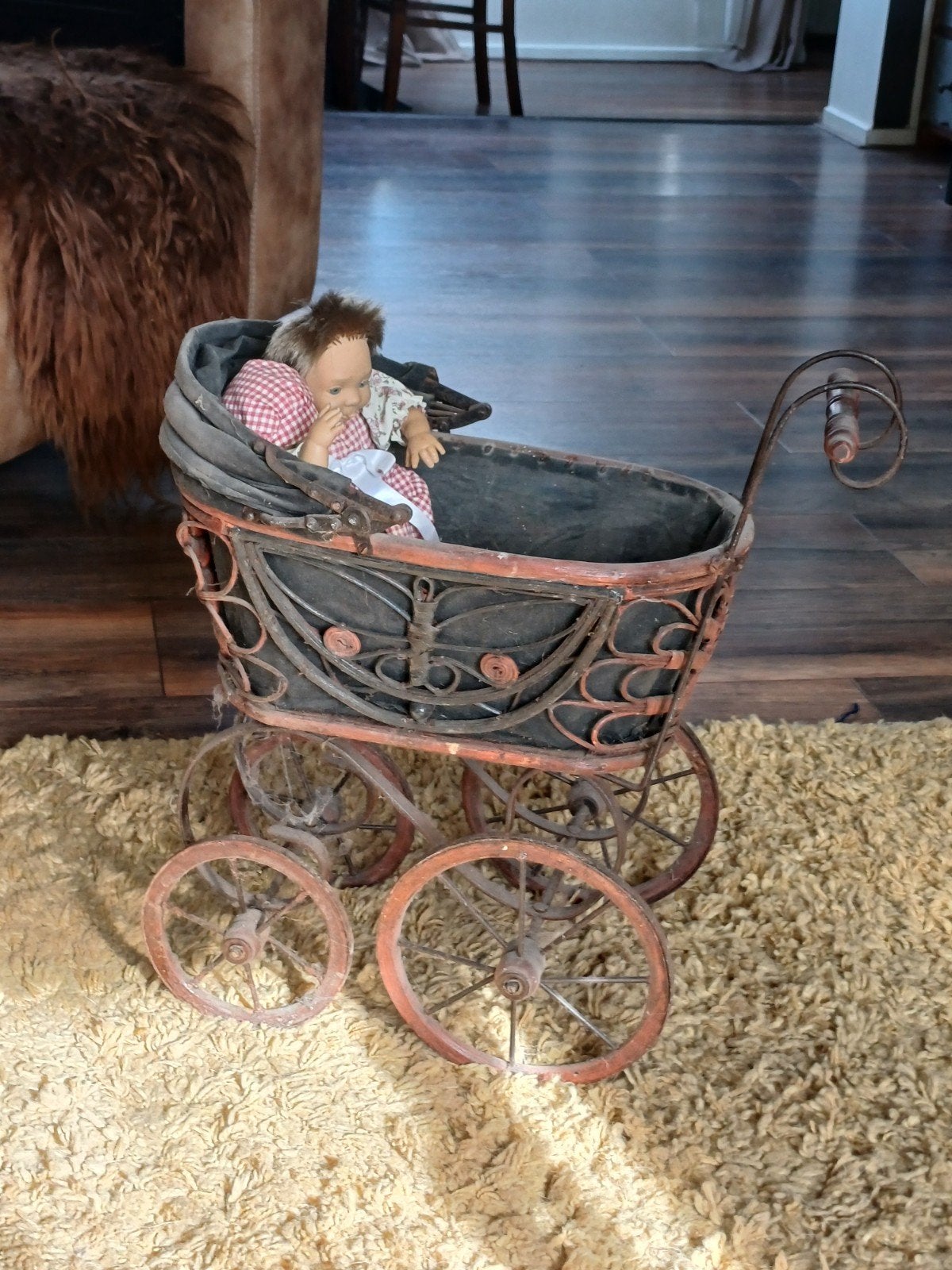 brocante wandelwagen  pop, Ophalen