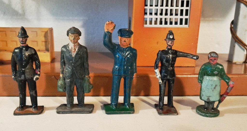 K Spoor 0 – 1 tinnen figuren, Ophalen of Verzenden