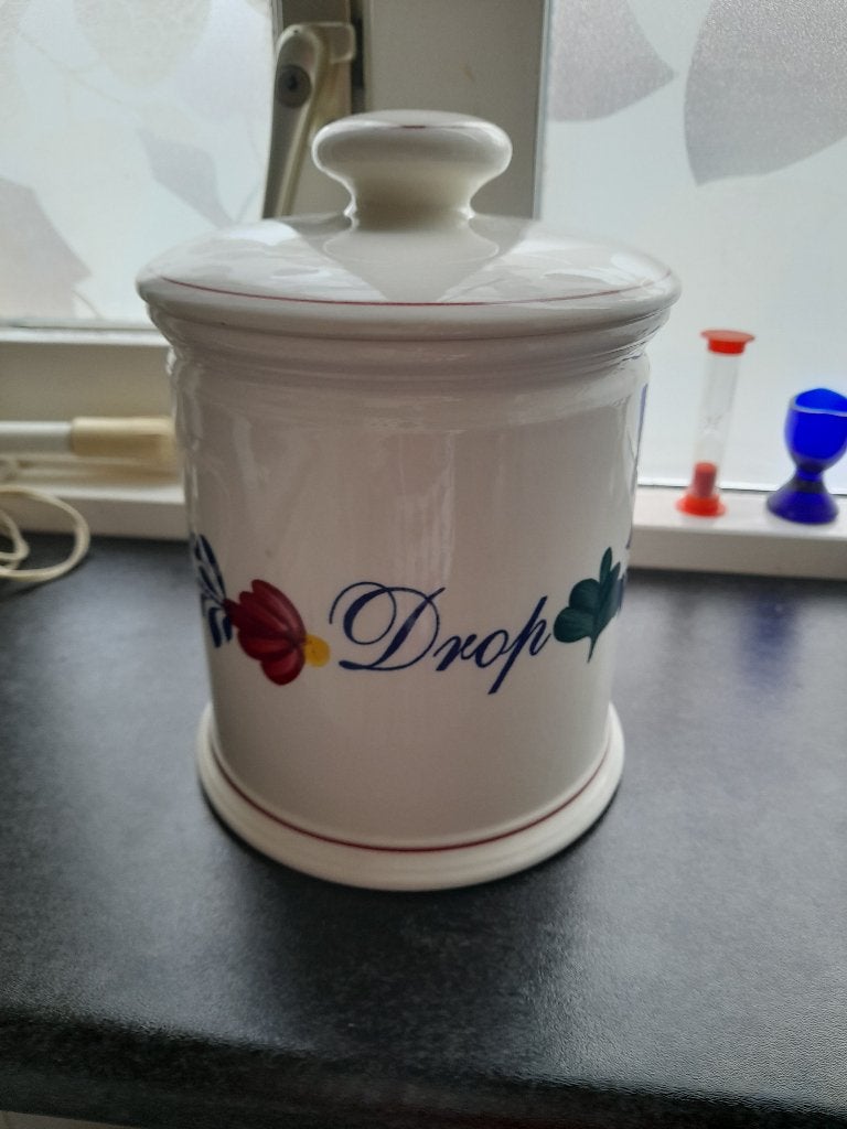 SERVIES  BB DROPPOT, Nieuw, Ophalen of Verzenden, Aardewerk, Landelijk/Boerenbont