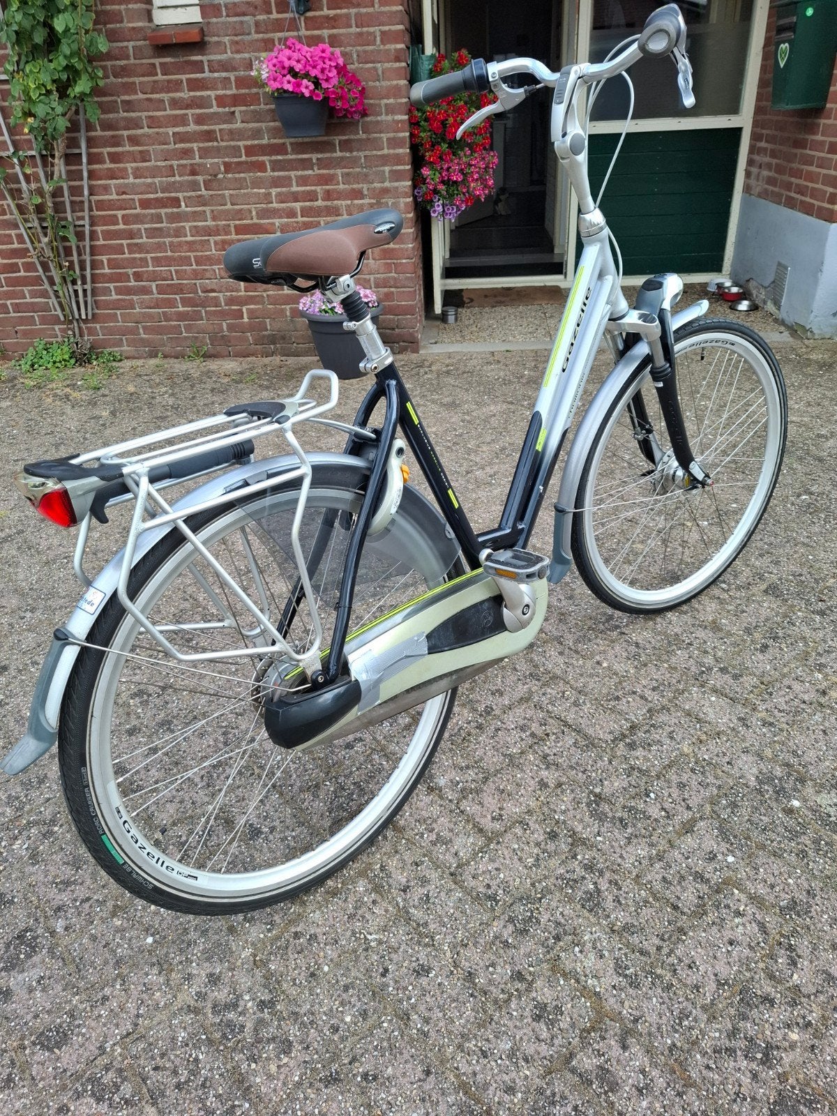 Gazelle chamonix damesfiets, Ophalen, Gebruikt, Velgrem, Versnellingen