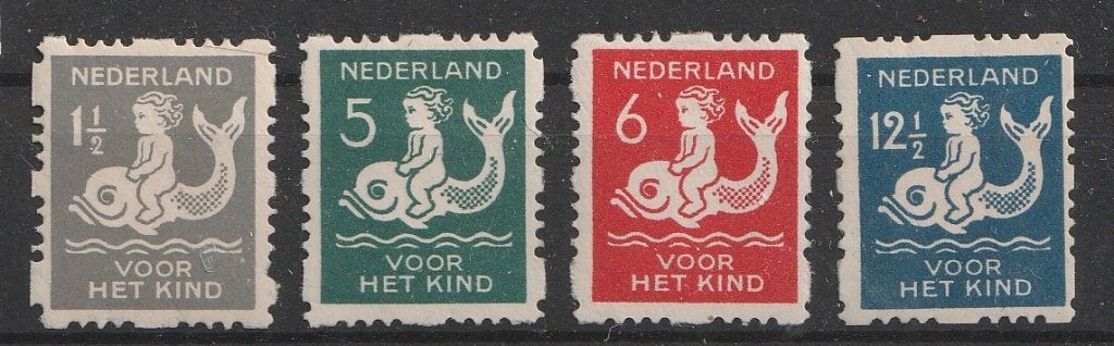 R82-R85 1929 Vierz. roltanding Kind MNH, Postzegels en Munten, Ophalen of Verzenden, T/m 1940, Postfris