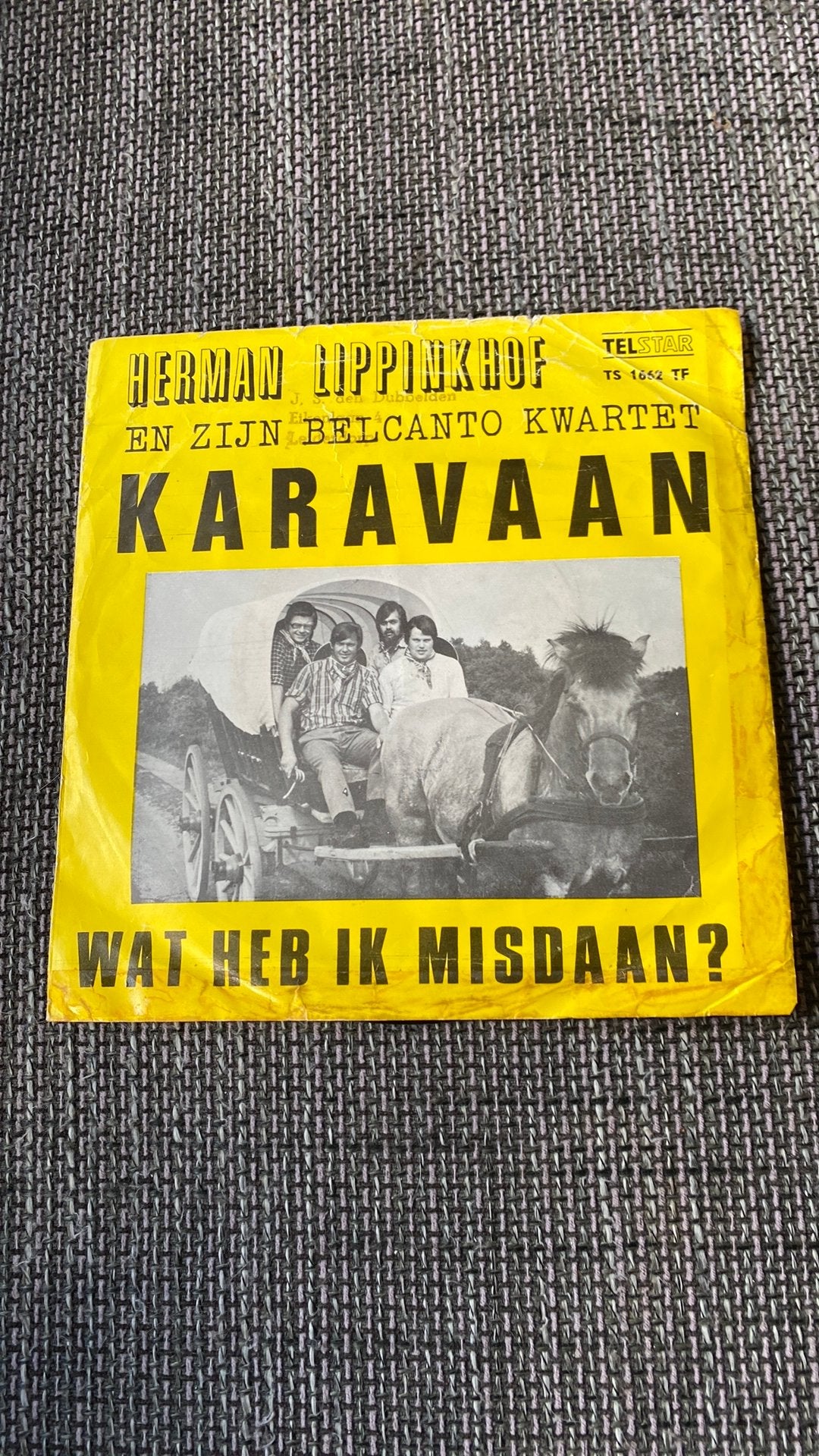 Vinyl single Herman Lippinkhof - Een karavaan (Telstar), Ophalen of Verzenden, Gebruikt, Nederlandstalig