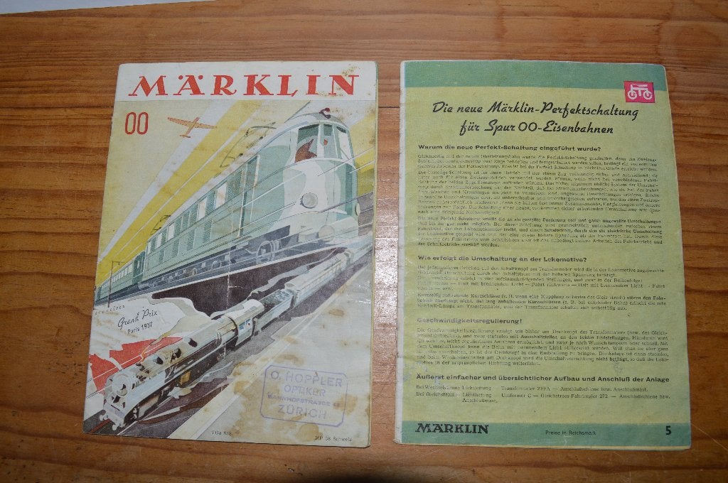 Märklin 00 kataloog 1938 ZELDEN !!, Wisselstroom, Gebruikt, Analoog, Märklin