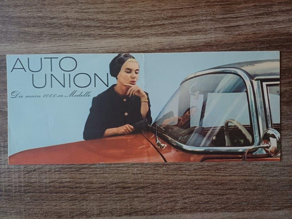 Auto Union brochure, Ophalen of Verzenden, Gelezen, Overige merken