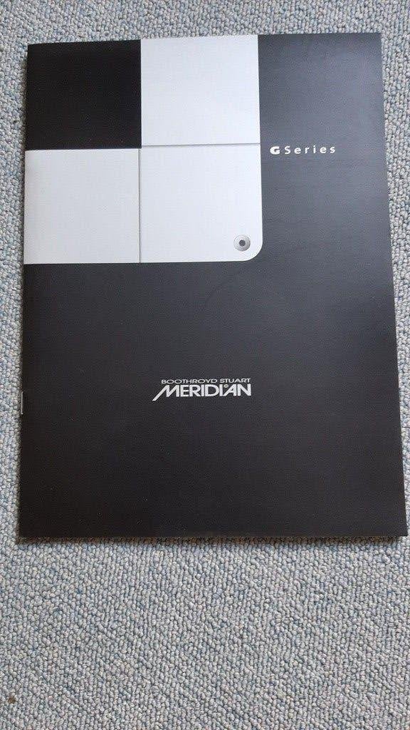 Vintage catalogus Meridian G-series HiFi van 2003, Audio, Tv en Foto, Stereo-sets, Overige merken, Tuner of Radio, Nieuw, Losse componenten