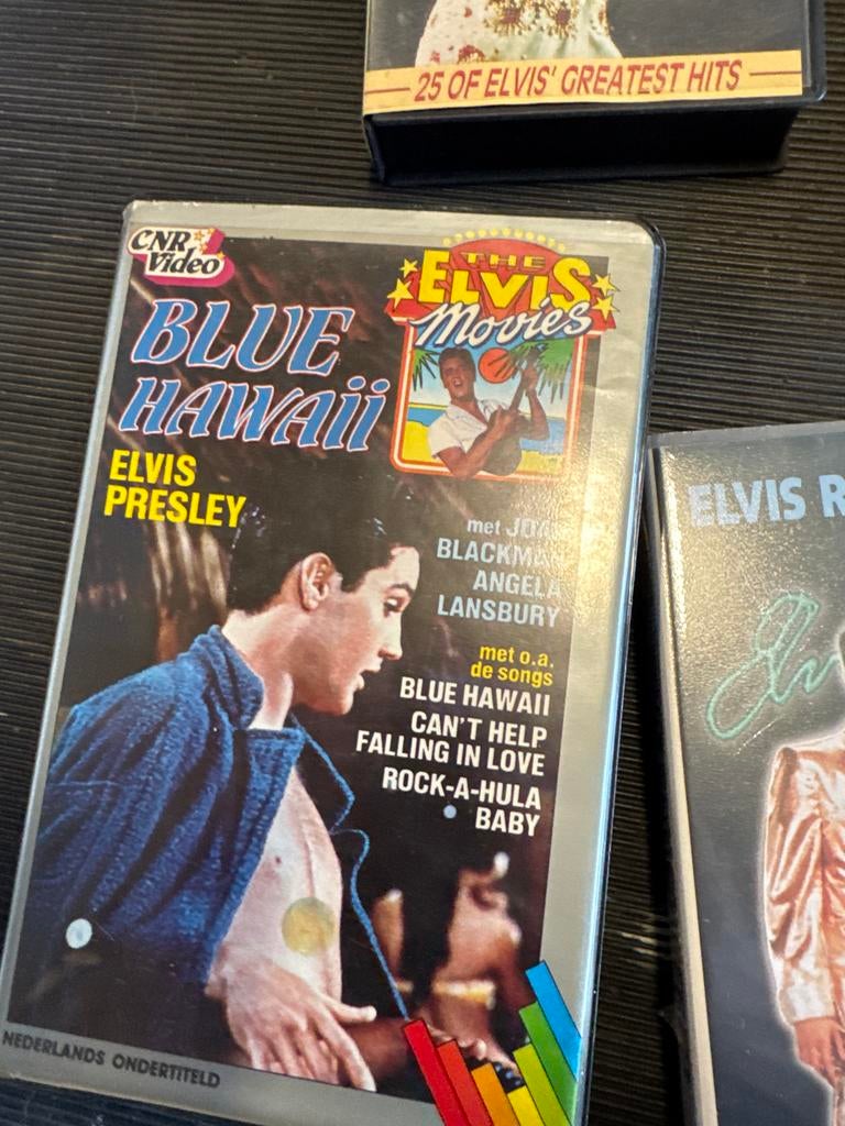 Elvis Presley VHS collectie: 4 videobanden, 1 geseald, Cd's en Dvd's, VHS | Film, Alle leeftijden, Ophalen, Zo goed als nieuw