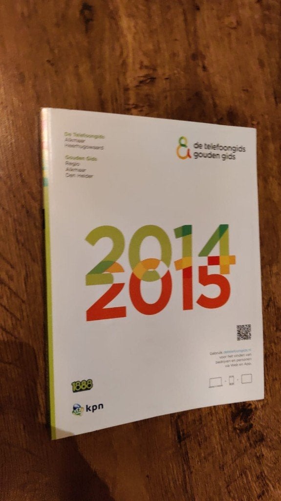 De Telefoongids Gouden Gids 2014/2015 Alkmaar /Heerhugowaard, Ophalen of Verzenden, Zo goed als nieuw