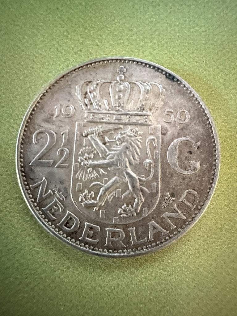 Zilveren Rijksdaalder 1959(Koningin Juliana)VERZEND MOGELIJK, Ophalen, Koningin Juliana, Zilver, Losse munt