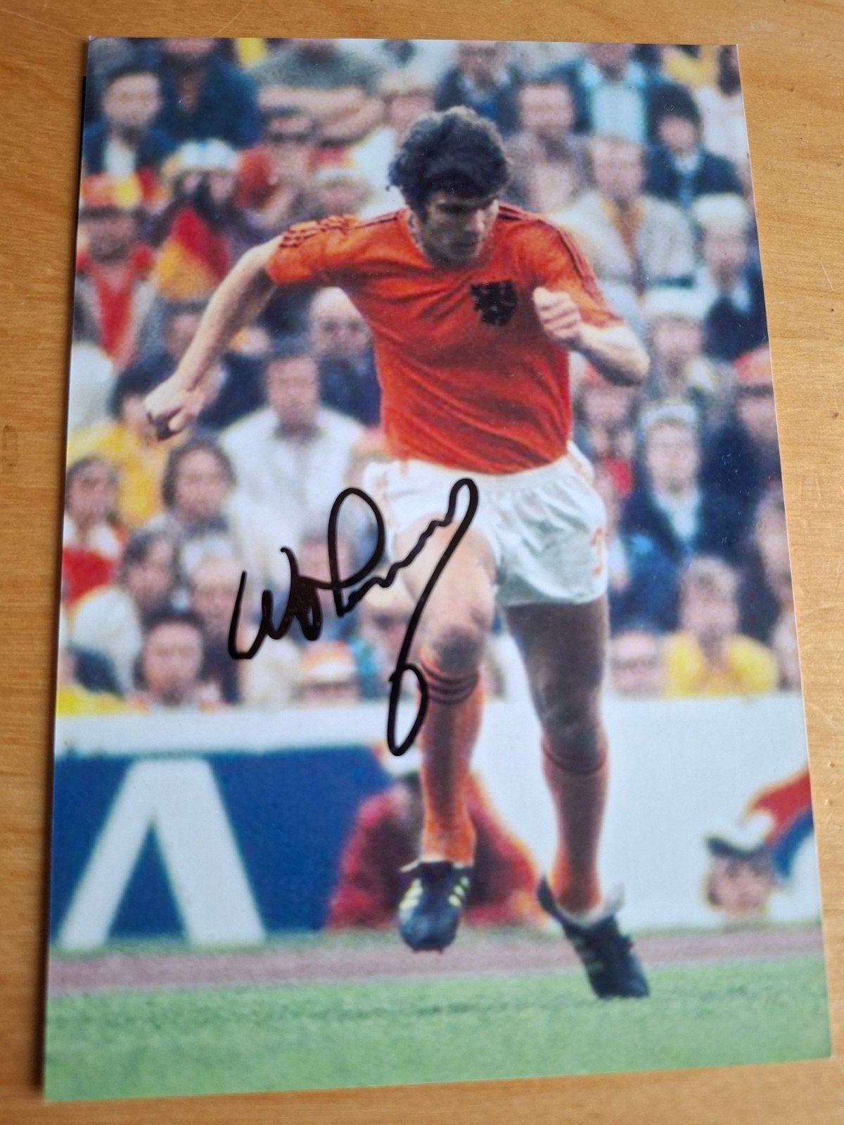 Willem van Hanegem gesigneerde foto. Handtekening, Verzamelen, Ophalen of Verzenden, Zo goed als nieuw, Overige binnenlandse clubs