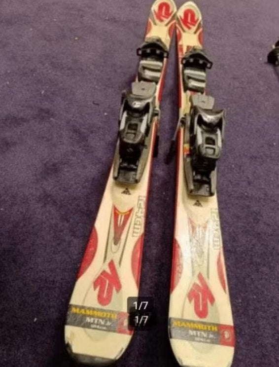 K2 Mammoth jr skis 124cm ski's, Overige merken, Gebruikt, 100 tot 140 cm, Ophalen of Verzenden
