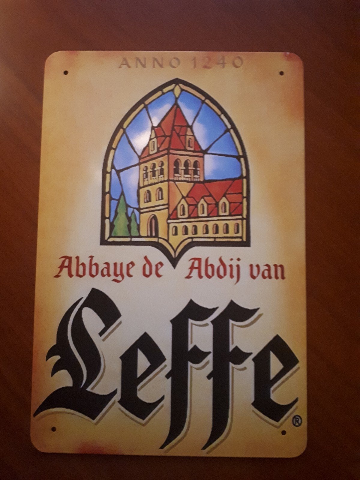 Leffe 20x30 cm Metalen Reclamebord, Verzenden, Nieuw, Reclamebord, Plaat of Schild, Overige merken