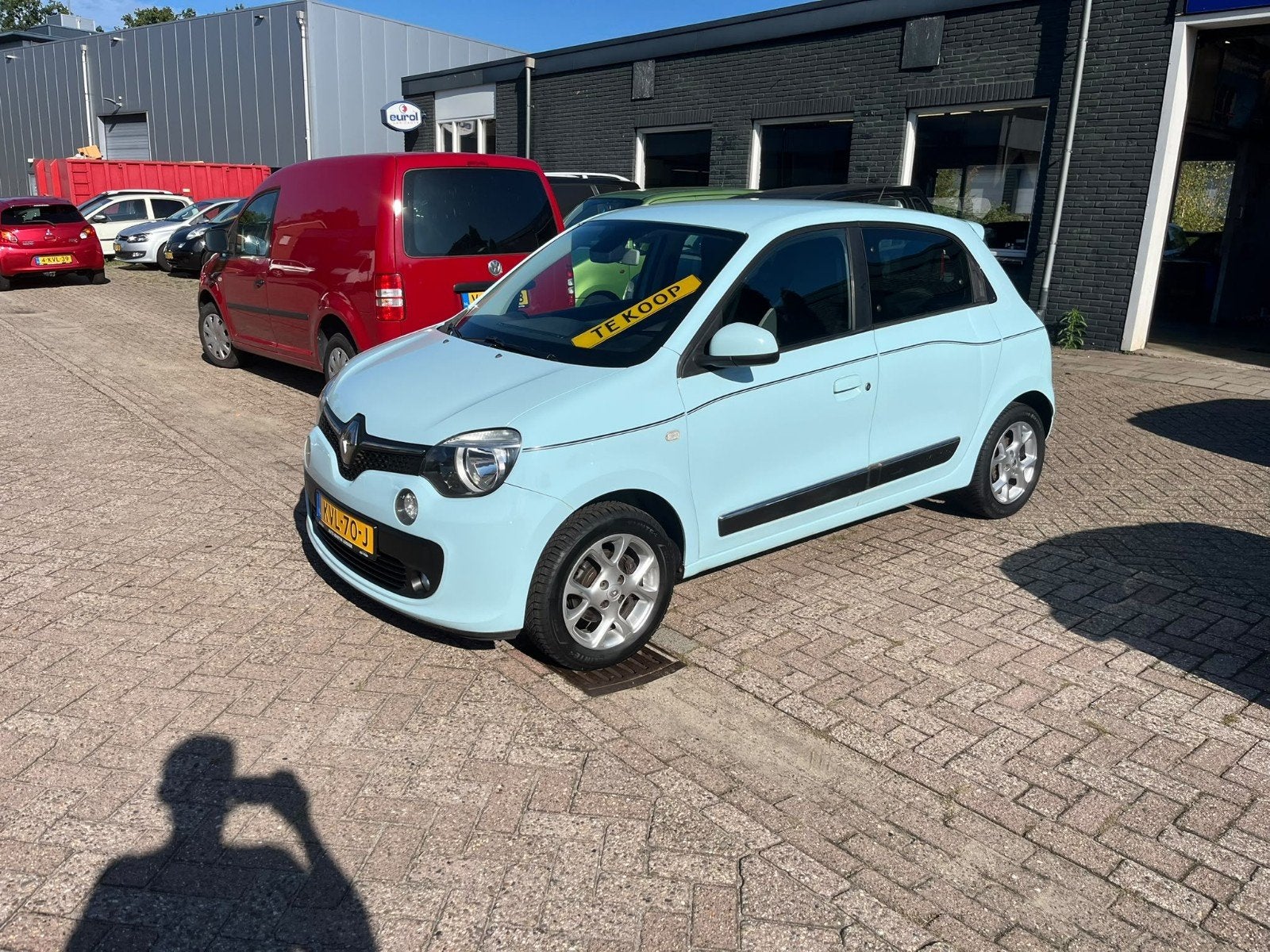 Renault Twingo 1.0 SCe 70pk Start&Stop 2014 Blauw Airco, Auto's, Voorwielaandrijving, Twingo, 840 kg, Handgeschakeld