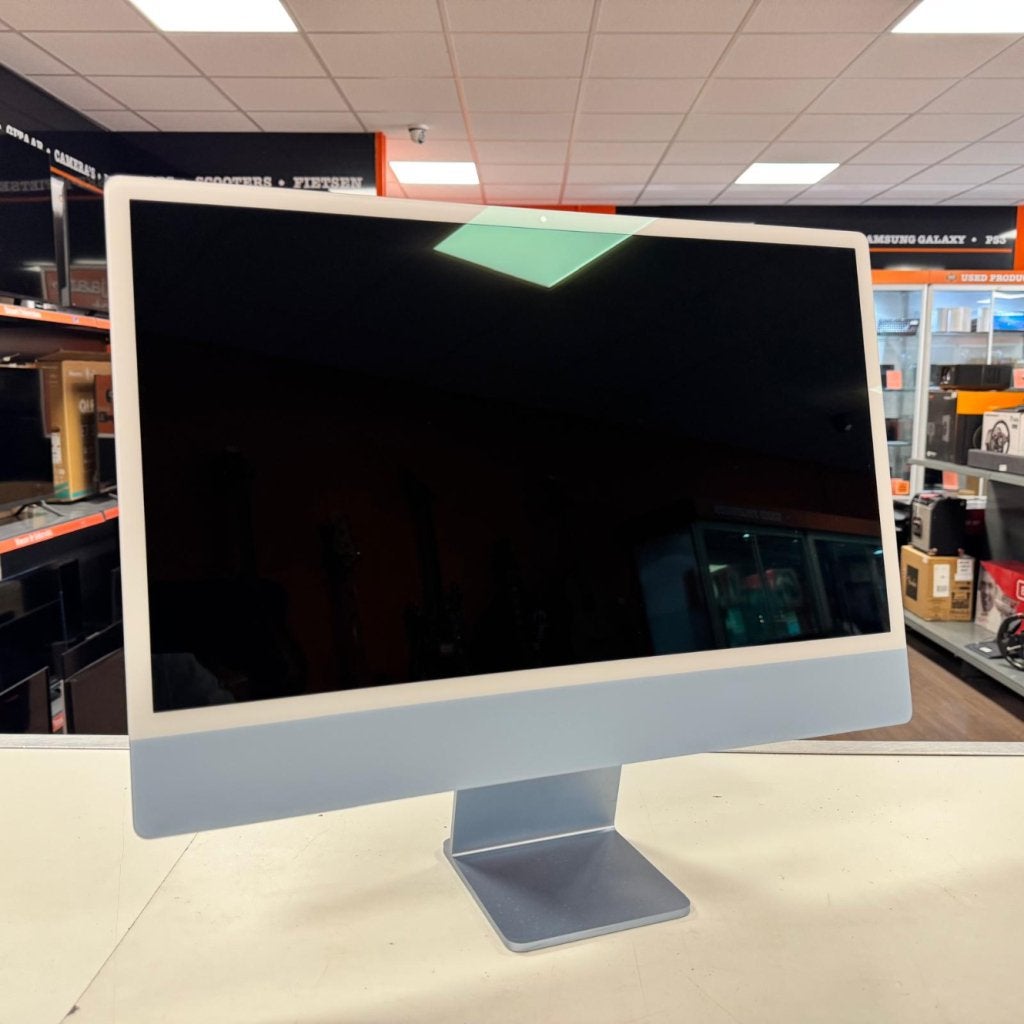 iMac 2023 24 Inch M3 8GB 256GB Blauw | Nieuwstaat, Computers en Software, Apple Desktops, Apple, Zo goed als nieuw, Support@apple.com