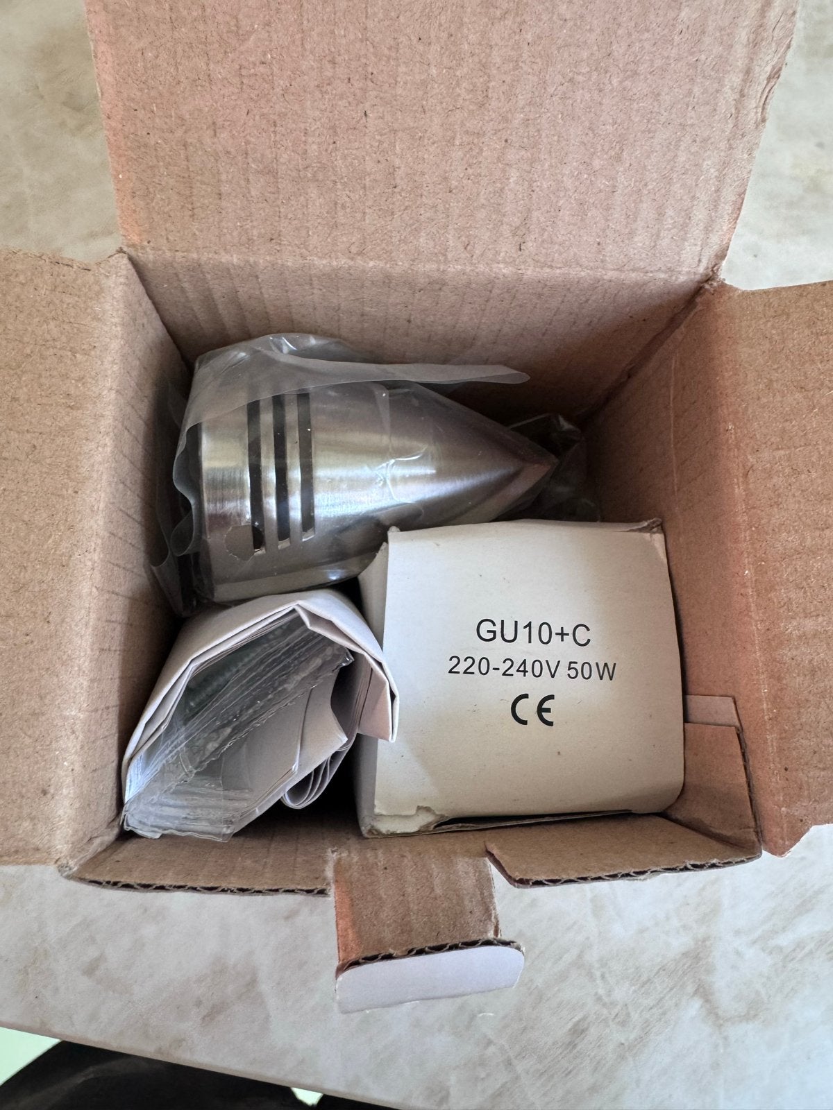 Nieuwe GU10+C Inbouwspot 220-240V 50W, Ophalen, Halogeen, GU10, Nieuw