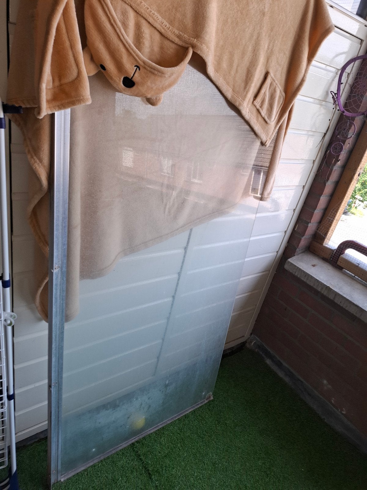 Douchewand en 2 badkamer kasten, Ophalen, Gebruikt, 160 cm of meer, Glasplaat