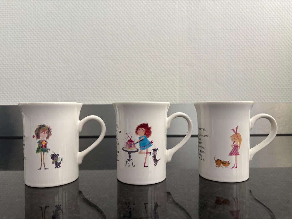 Vintage mokken van Douwe Egberts, Pluk van de Petteflet, 3*, Ophalen of Verzenden