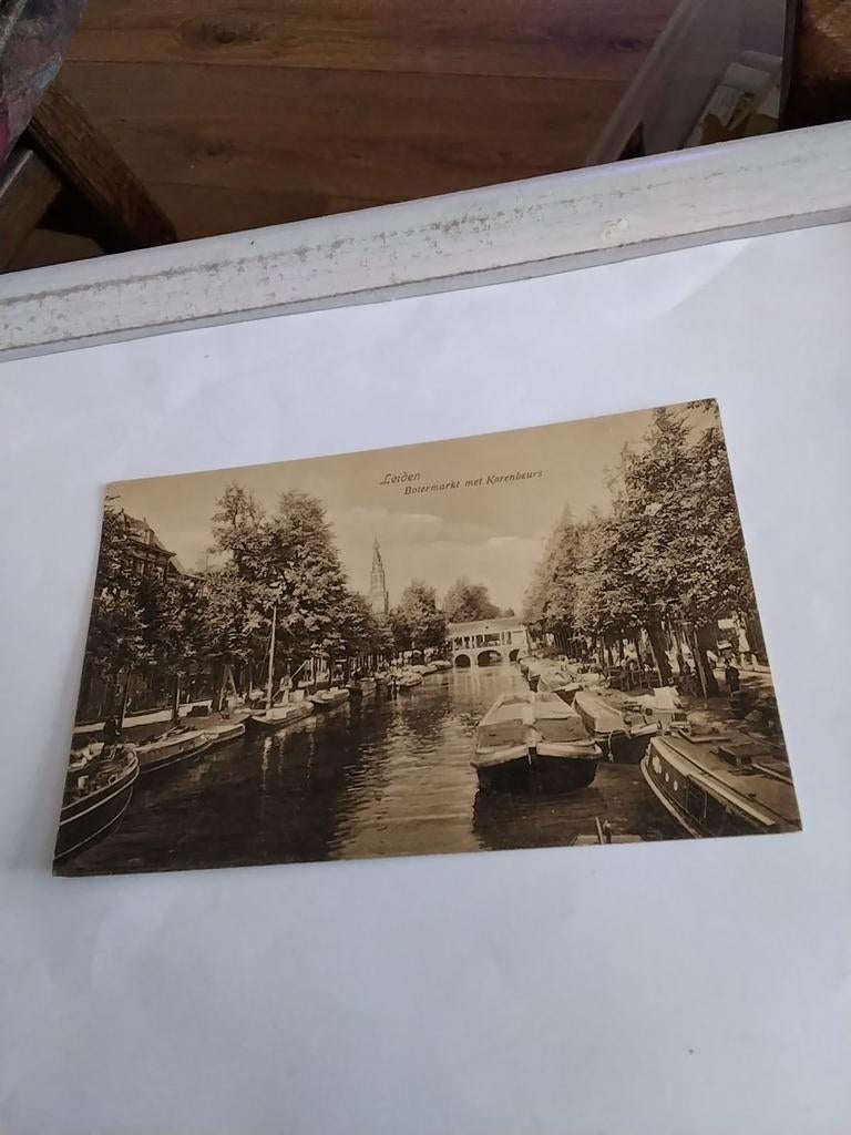 LEIDEN. BOTERMARKT MET KORENBEURS, Ophalen of Verzenden, Voor 1920, Zuid-Holland