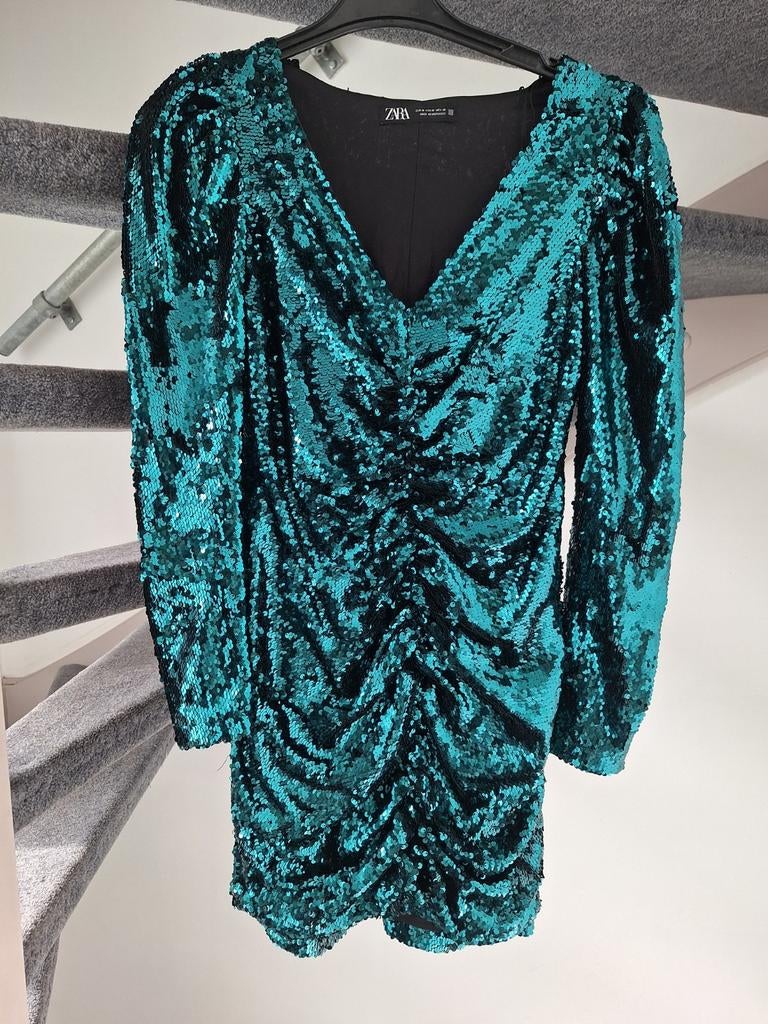 Zara pailletten jurk maat M, Zara, Ophalen of Verzenden, Maat 38/40 (M), Overige kleuren