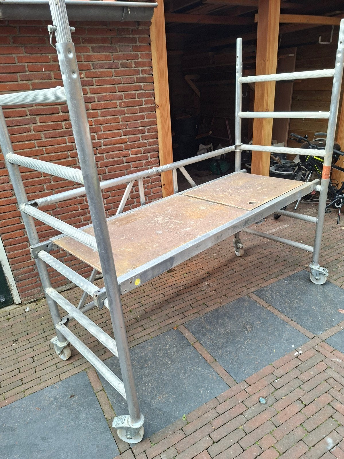 Layher Rolsteiger - Gebruikt maar in goede staat, Ophalen, Gebruikt, Rolsteiger of Kamersteiger, 2 tot 5 meter