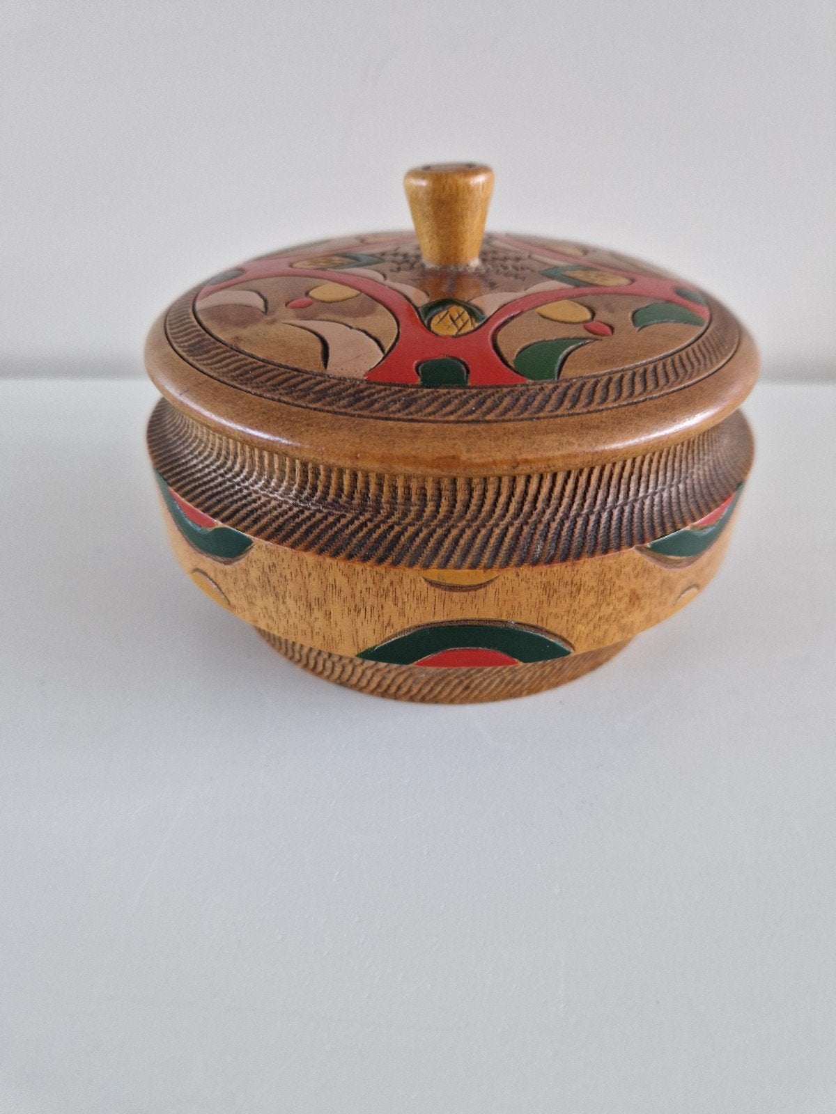 Amsterdamse School dekseldoos. Batik stijl., Antiek en Kunst, Ophalen of Verzenden