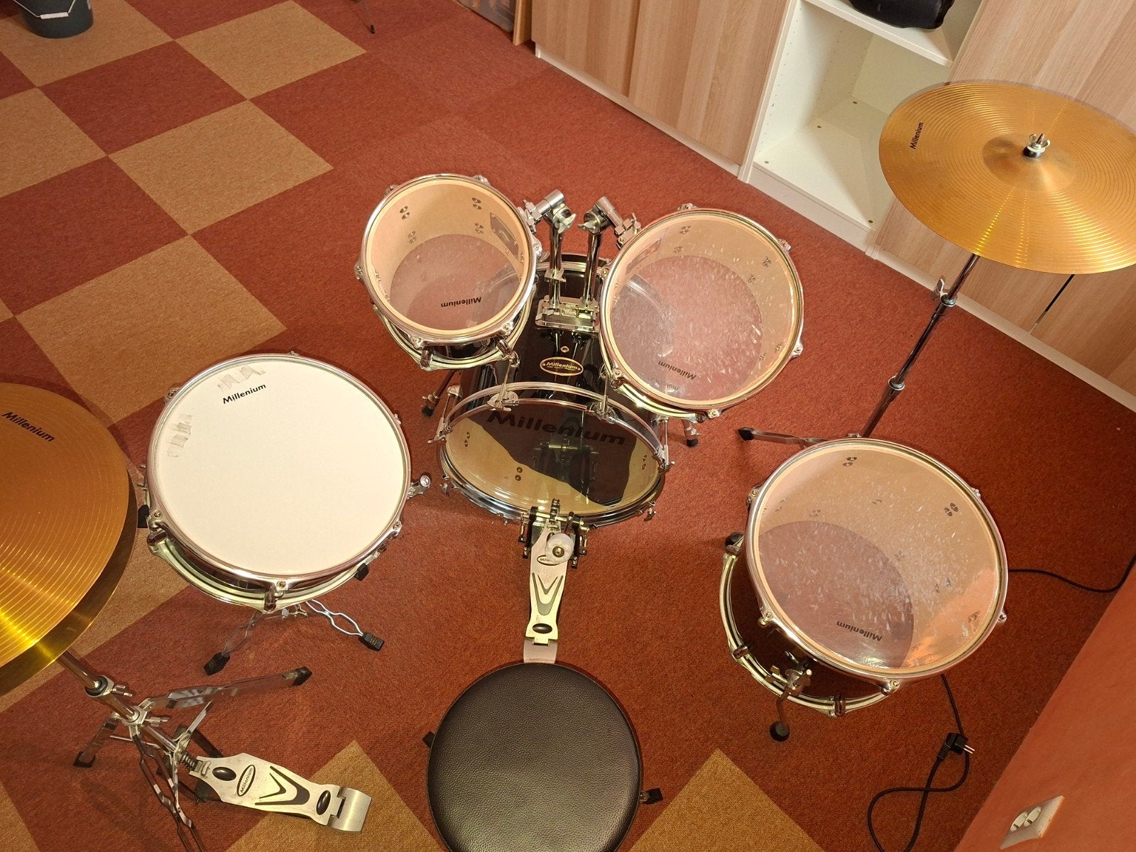 millenium focus 18 set black kinder drumstel, Ophalen, Gebruikt, Overige merken