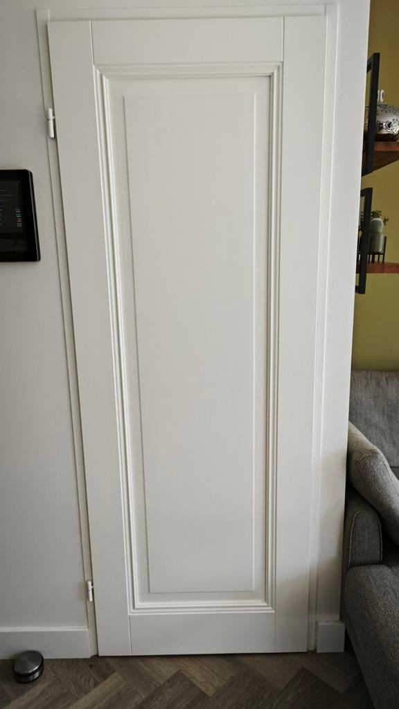 Opdekdeur 73 x 201,5 links, Doe-het-zelf en Verbouw, Deuren en Horren, Ophalen, Minder dan 80 cm, Binnendeur, Zo goed als nieuw