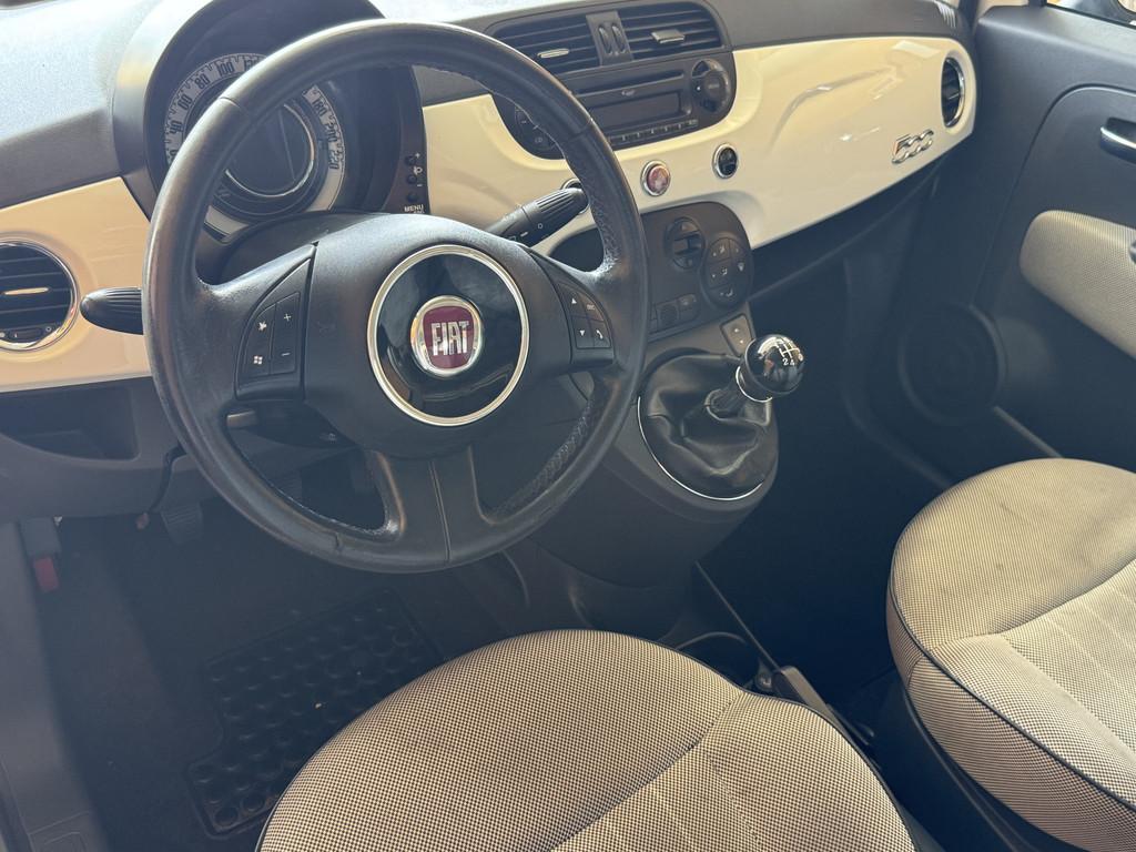 Fiat 500 1.2 Naked | Pano | Clima | Rijklaar (bj 2008), Auto's, Voorwielaandrijving, Euro 5, Stof, Gebruikt