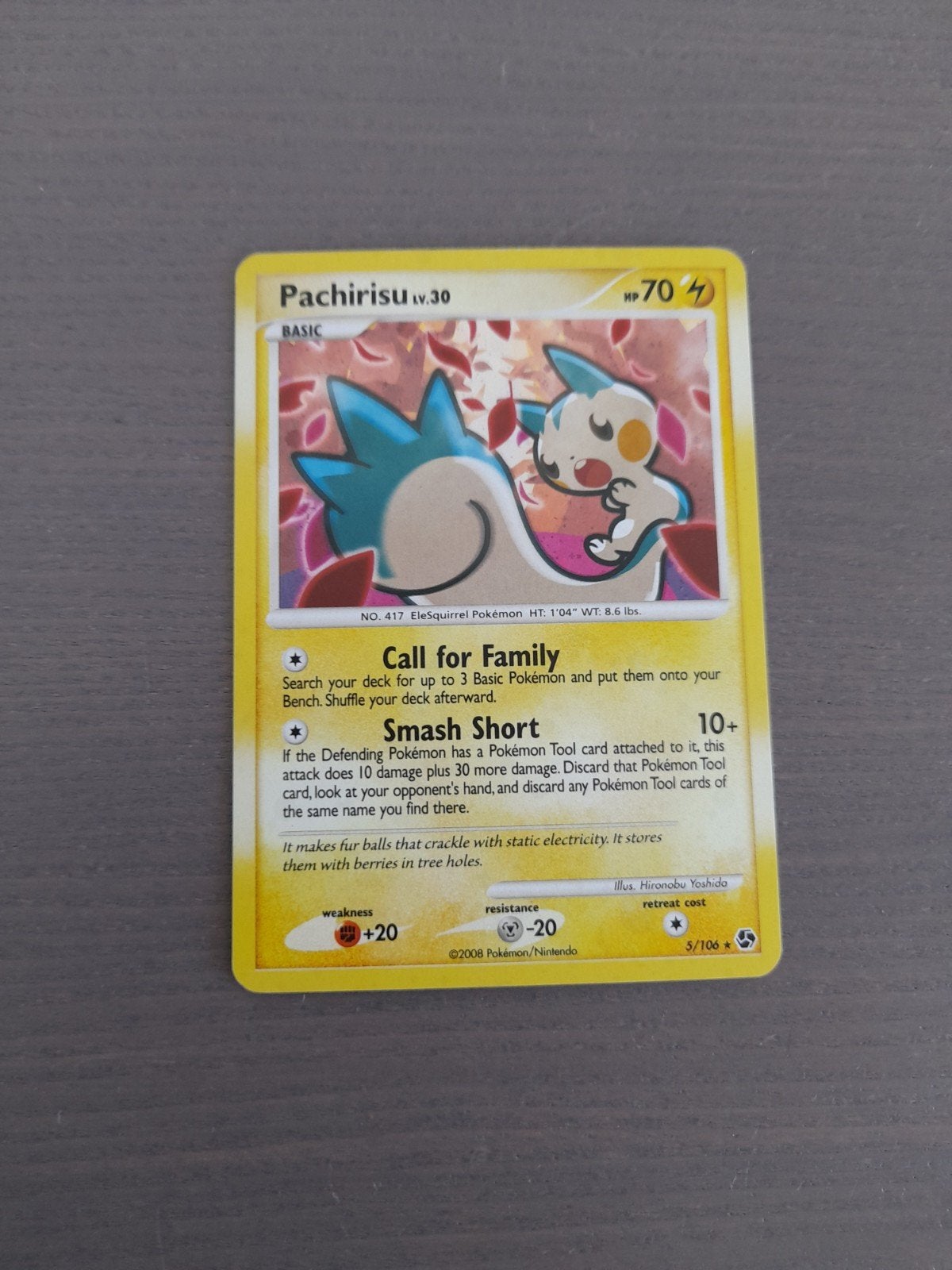 Great encounters 5/106 pachirisu holo, Hobby en Vrije tijd, Verzamelkaartspellen | Pokémon, Ophalen of Verzenden, Gebruikt, Losse kaart