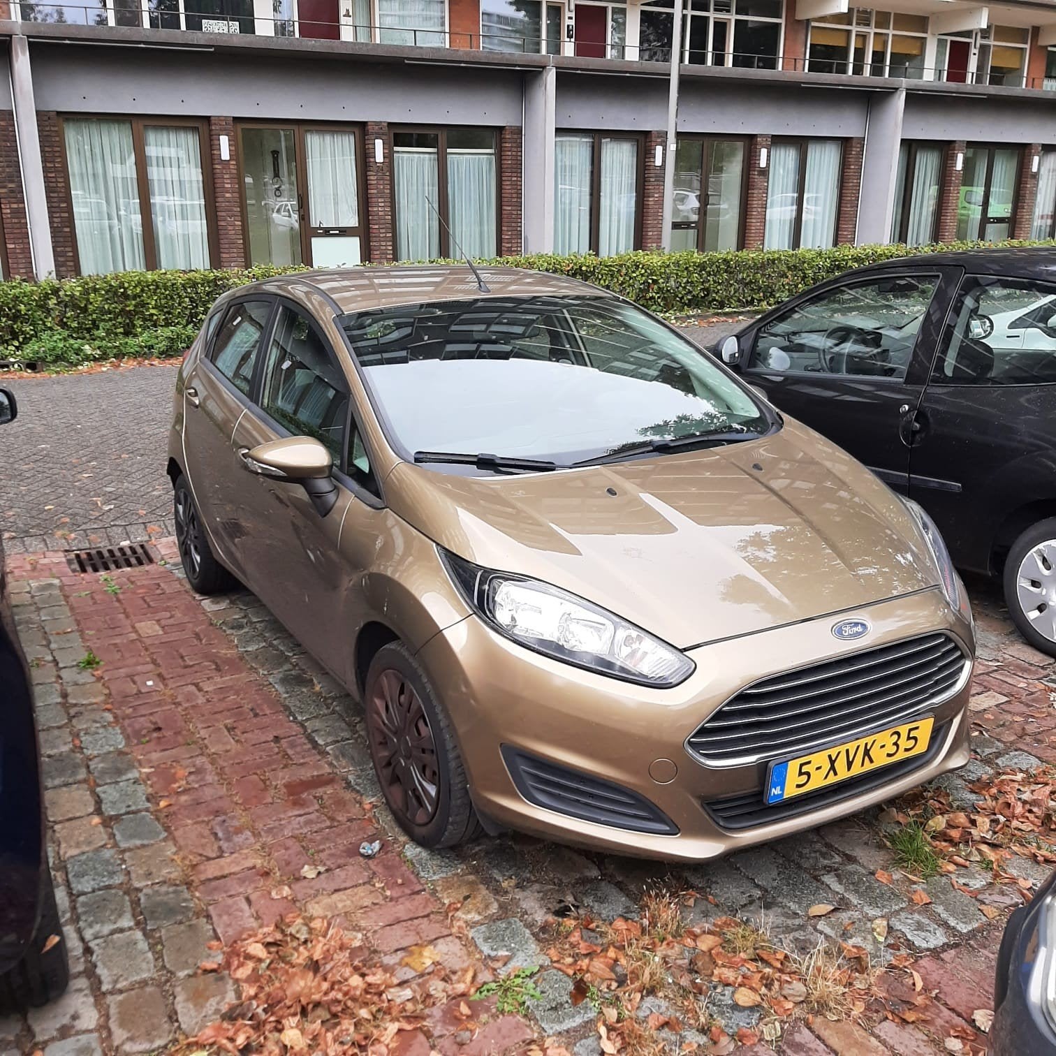 Ford Fiësta 1.0 59KW/80PK 5D 2013 Bruin, Auto's, Voorwielaandrijving, 40 €/maand, 525 kg, Bruin