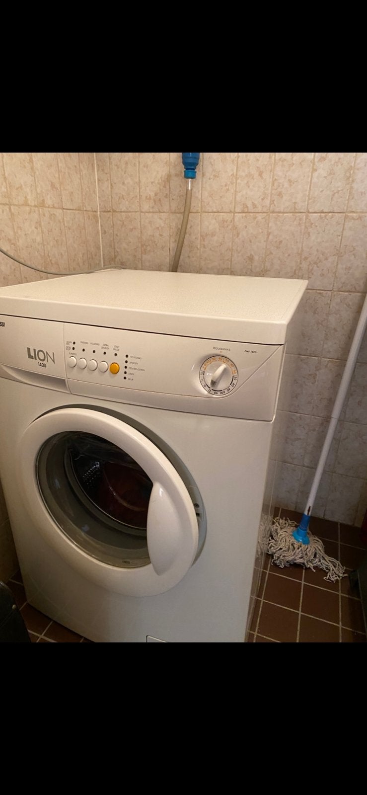 Wasmachine Zanussi Lion 1400, Ophalen, Gebruikt, Voorlader, Kort programma