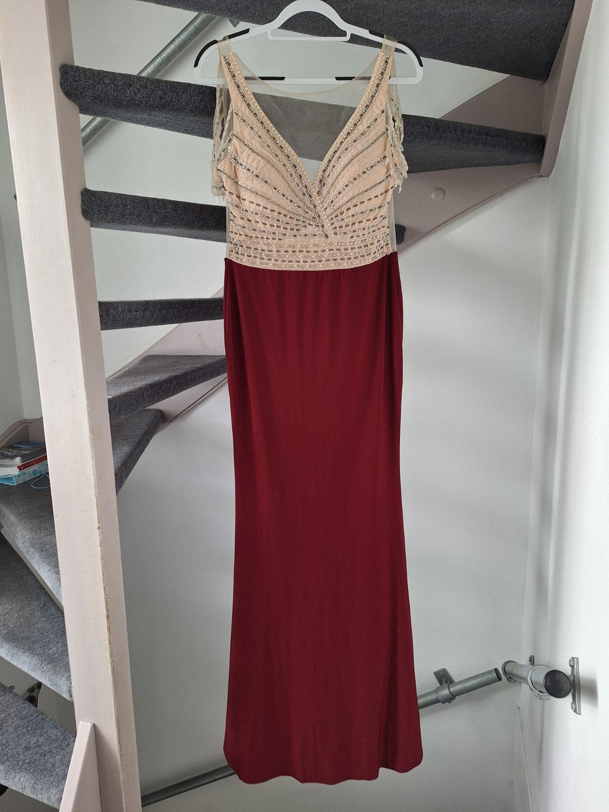 Elegante avondjurk  maat L, Kleding | Dames, Jurken, Maat 42/44 (L), Nieuw, Ophalen of Verzenden, Rood