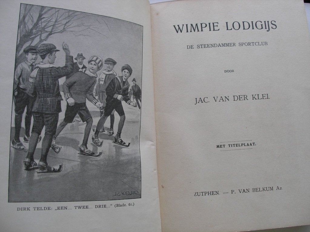Oud jongensboek- Wimpie Lodigijs : de Steendammer sportclub, Antiek en Kunst, Ophalen of Verzenden