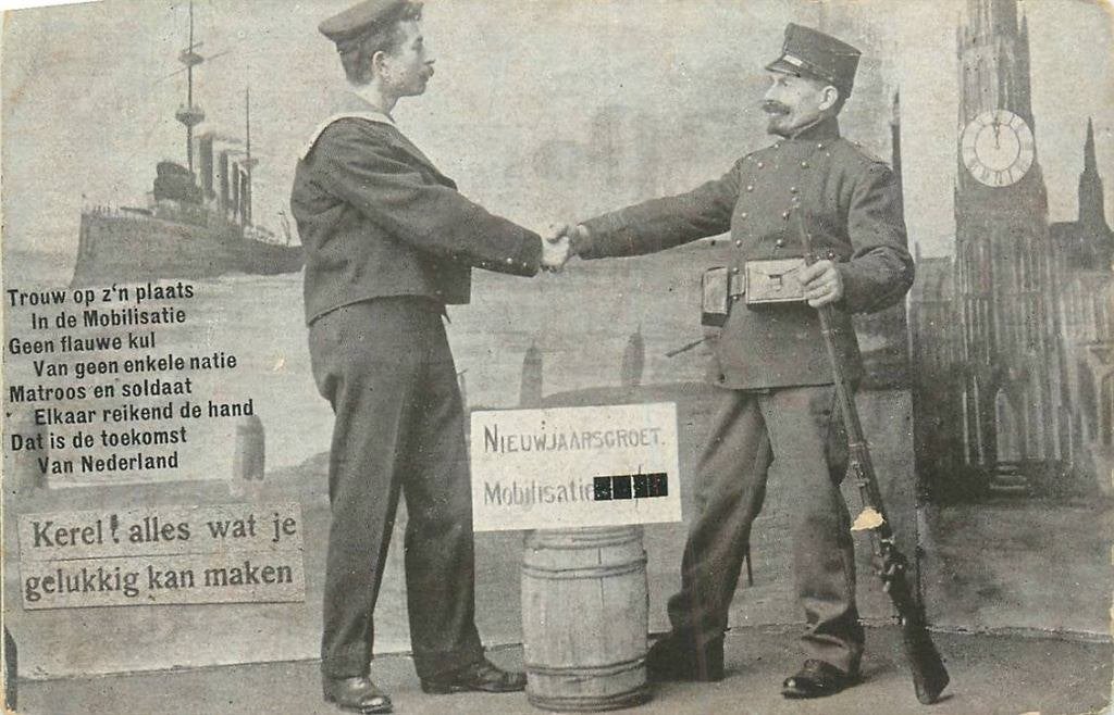 388-523-031 Nieuwjaarsgroet Mobilisatie, Verzenden, Voor 1920