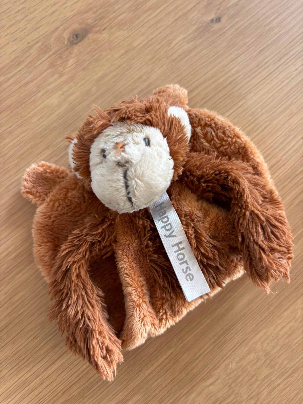 Happy Horse Aap Knuffeldoekje / Tutdoekje - Bruin, Ophalen of Verzenden, Zo goed als nieuw, Overige typen