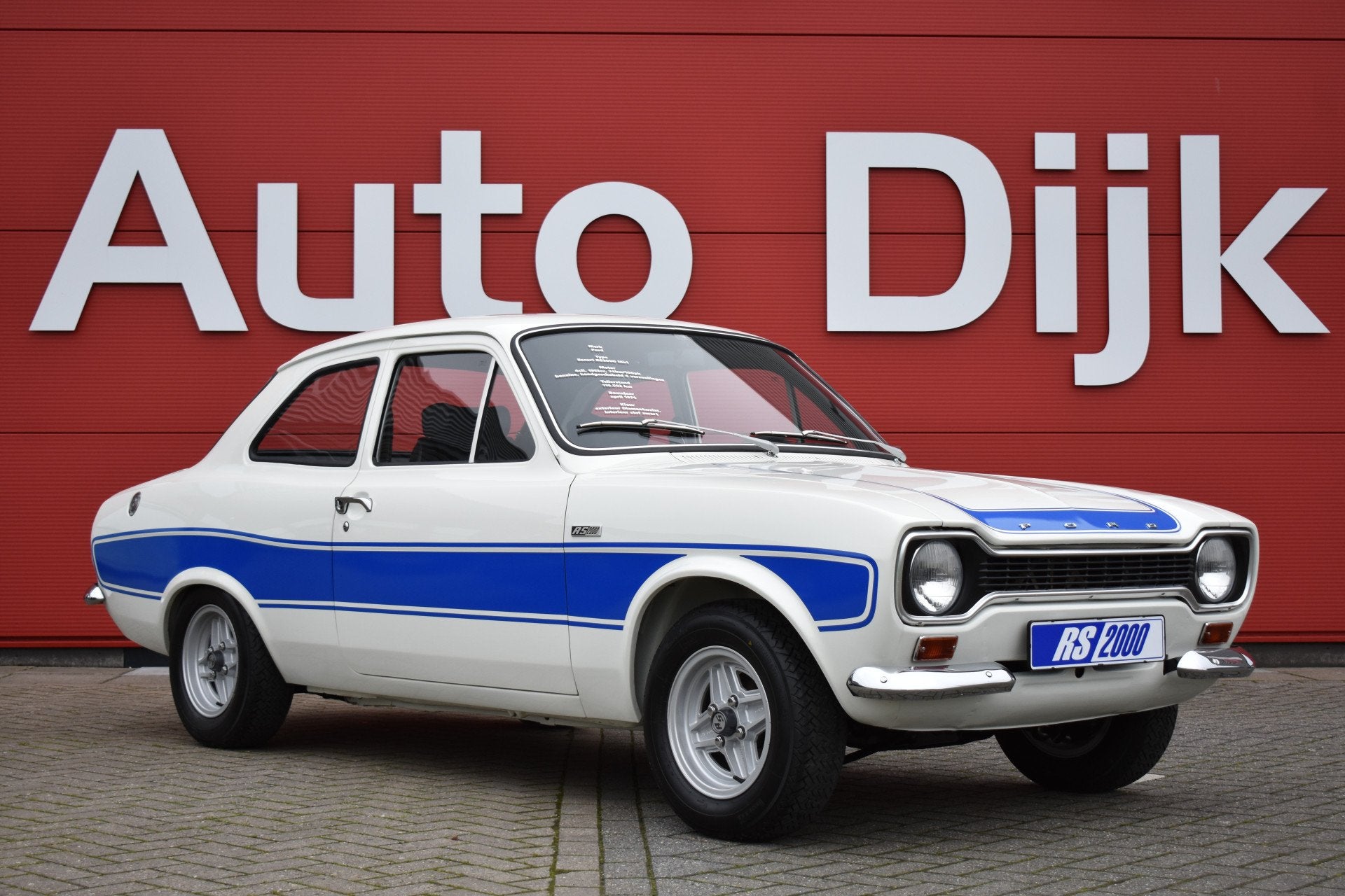 Ford Escort 2.0 RS 2000 Uniek! | 1e Eigenaar | Matching numb, Auto's, Oldtimers, Zwart, Wit, Bedrijf, Handgeschakeld