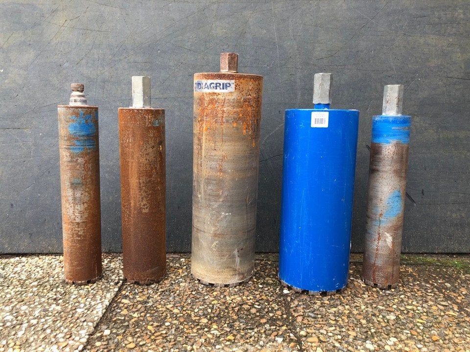 Diamantboor kernboor betonboor met verschillende maten boren, Ophalen of Verzenden, Gebruikt, Overige typen