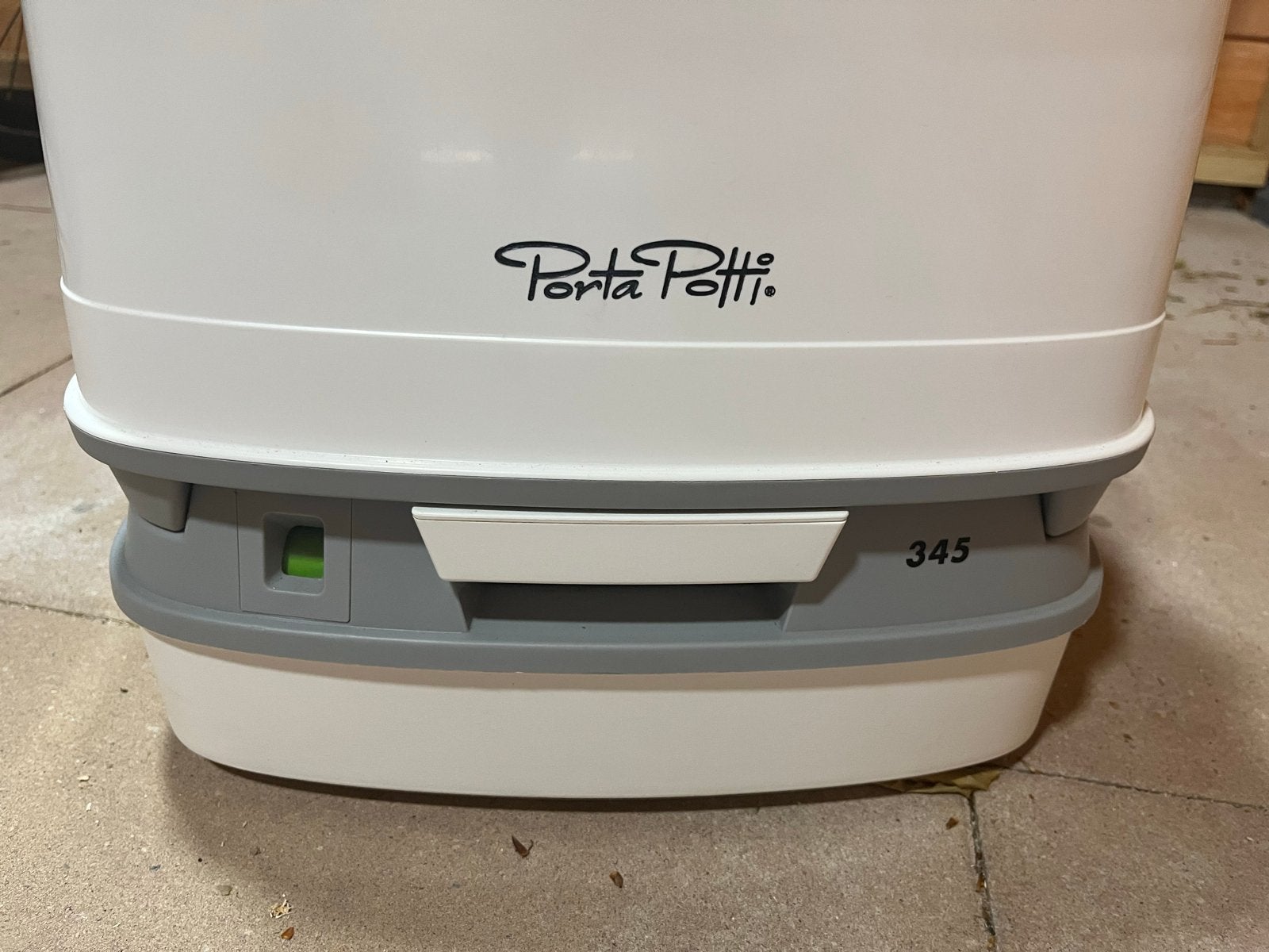 Porta Potti 345 chemisch toilet met vloeistoffen, Ophalen, Zo goed als nieuw