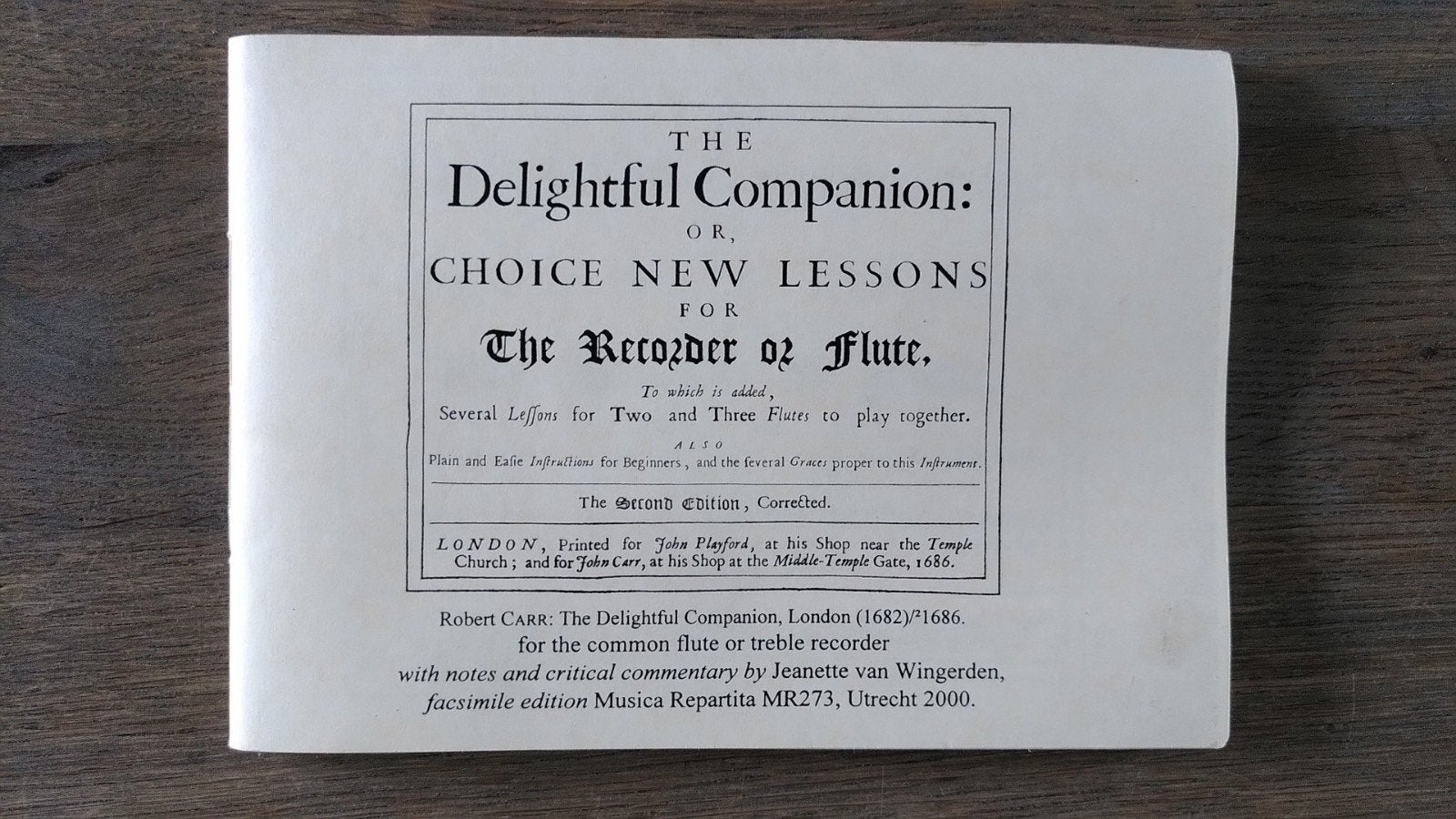 Robert Carr - The Delightful Companion, Instrument, Ophalen of Verzenden, Robert Carr, Zo goed als nieuw
