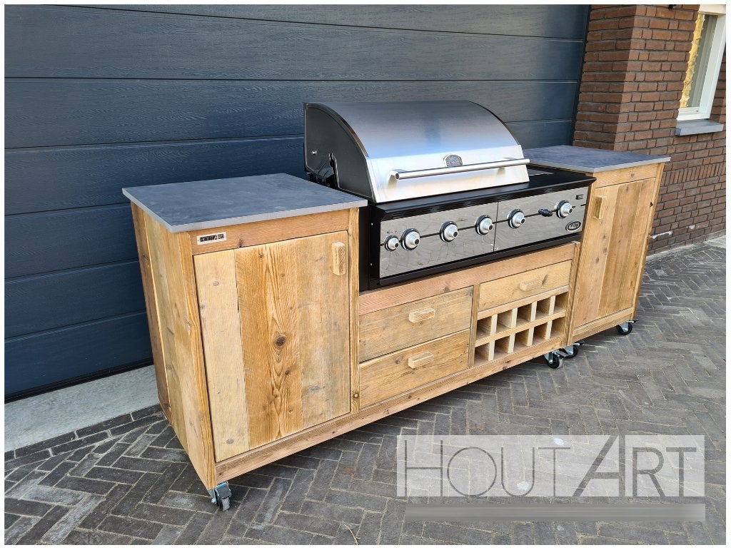 Luxe Buitenkeuken enkel voor Boretti Ibrido & Ligorio top, Info@hout-art.nl, Nieuw, Ophalen of Verzenden, Boretti