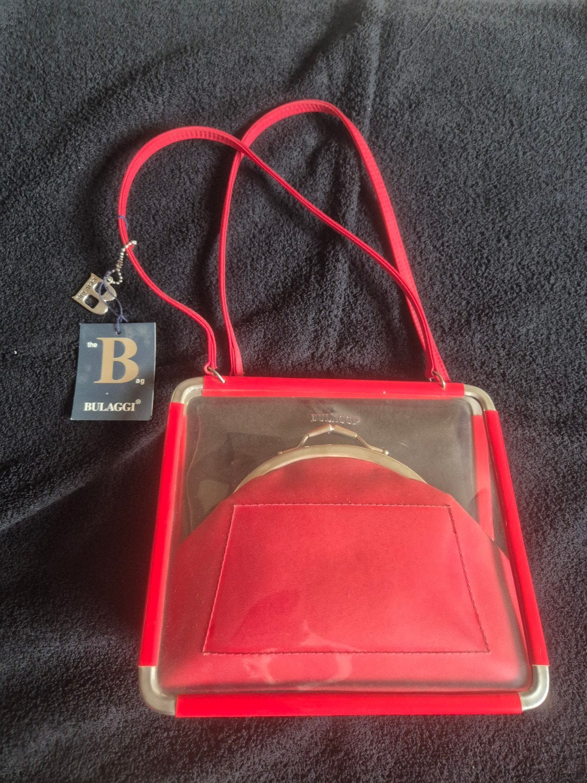 Bulaggi Avondtasje Rood - Nieuw met label vintage, Ophalen of Verzenden, Nieuw, Rood, Avondtasje