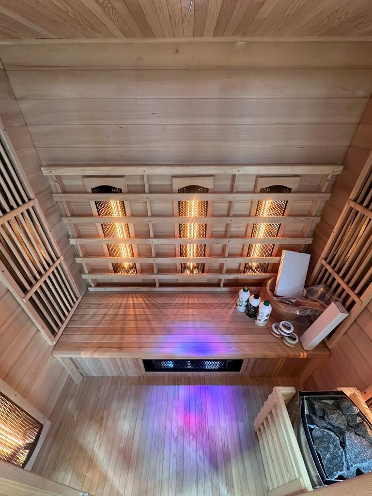 COMBI SAUNA | INFRAROOD + FINSE SAUNA | DIRECT LEVERBAAR, Info@inner-stillness.nl, Fins of Traditioneel, 7665VB, Complete sauna
