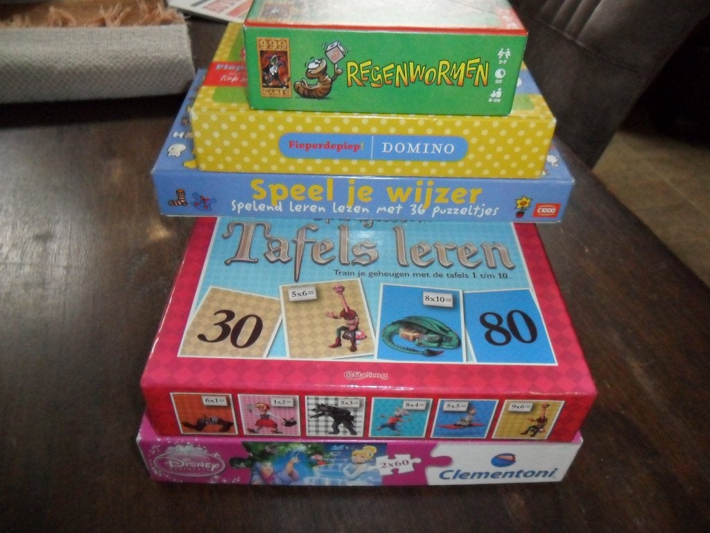 Spelletjes en puzzels voor de kids (5), Ophalen of Verzenden, Meer dan 50 stukjes, Zo goed als nieuw, 4 tot 6 jaar