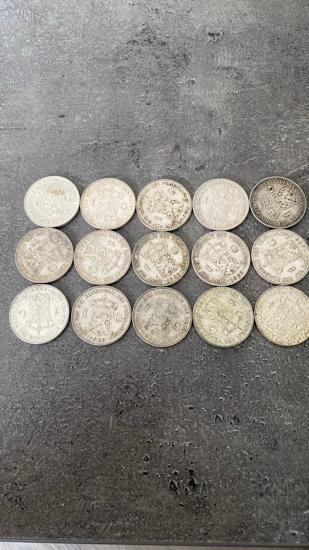 Zilveren Wilhelmina guldens, Postzegels en Munten, Ophalen of Verzenden, Koningin Wilhelmina, 1 gulden