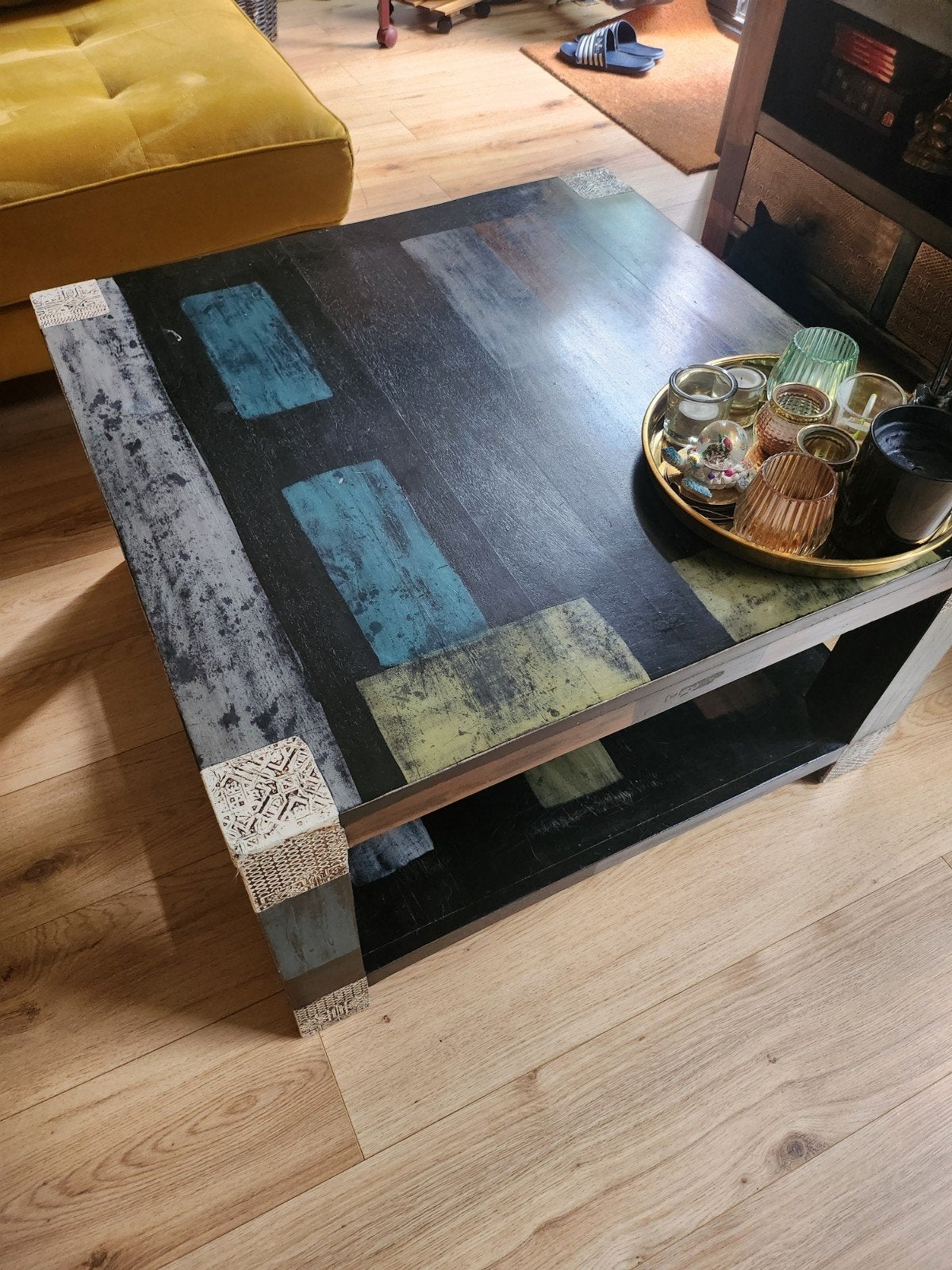 Salontafel, Huis en Inrichting, Tafels | Salontafels, Ophalen, Rechthoekig, 50 tot 100 cm
