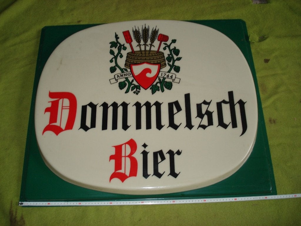 Dommelsch  Bord Groot   84  x 73  Cm, Verzamelen, Ophalen, Gebruikt, Reclamebord, Plaat of Schild, Dommelsch