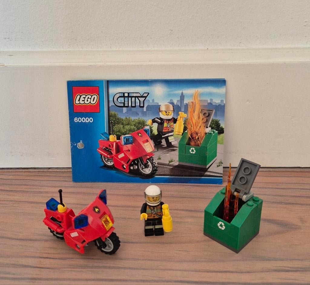 Lego city brandweermotor 60000, Ophalen of Verzenden, Gebruikt, Lego, City