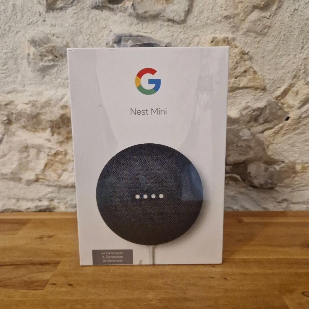 Google Nest Mini 2e Generatie Zwart Nieuw, Overige merken, Overige typen, Nieuw, Ophalen of Verzenden