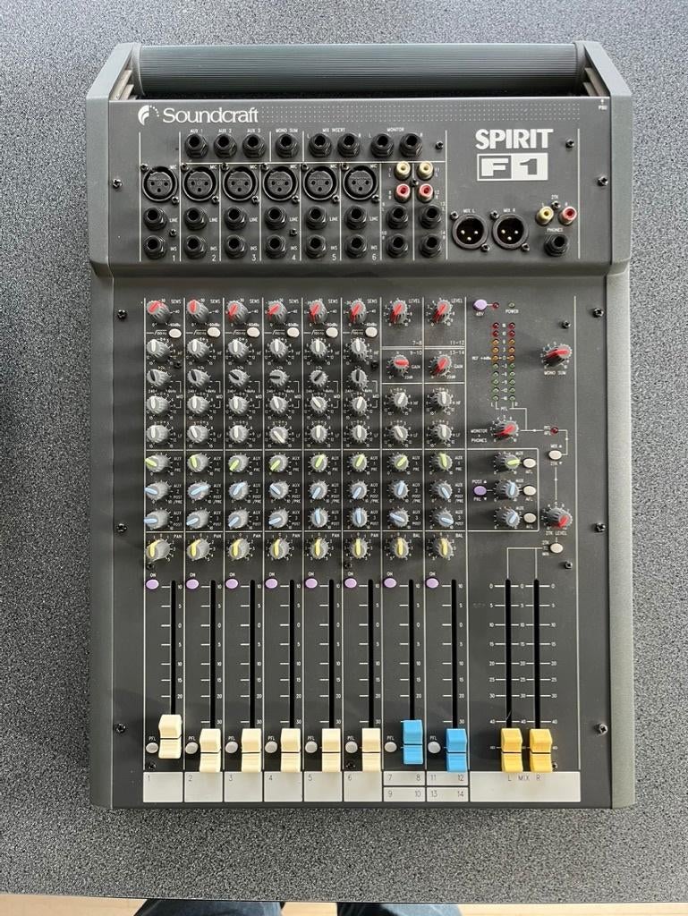 Soundcraft mengpaneel Folio F1, Muziek en Instrumenten, Mengpanelen, Ophalen of Verzenden, Zo goed als nieuw, 5 tot 10 kanalen