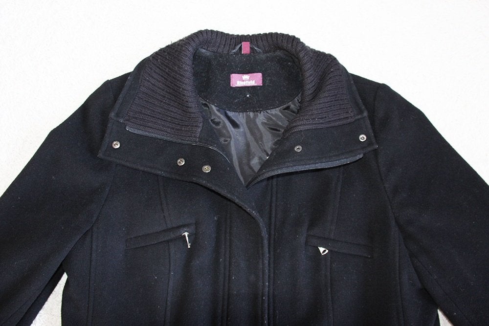 Mooie Kingfield Jas (Maat 46) € 25,-, Kleding | Heren, Kingfield, Zwart, Ophalen of Verzenden, Zo goed als nieuw